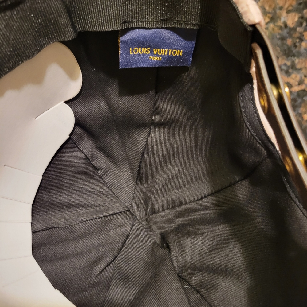 Louis Vuitton Pink and Black Monogram Cap - Picture 9 of 11